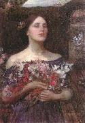 John William Waterhouse Gather Ye Rosebuds or Ophelia Spain oil painting artist